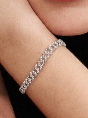 Pandora Pavé Cuban Chain Bracelet